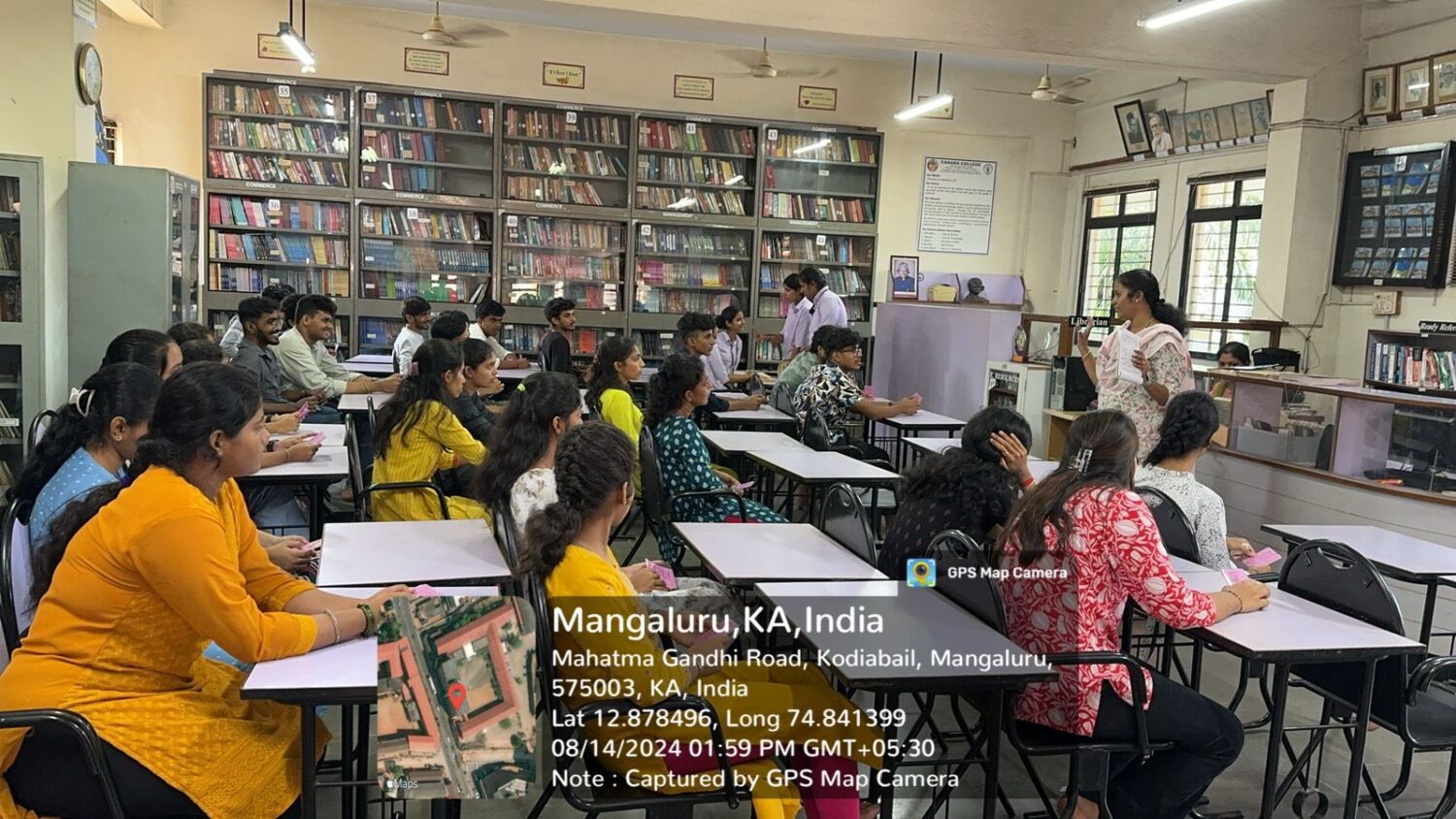 Ug Library Library Orientation for UG Students | Canara College, Mangaluru